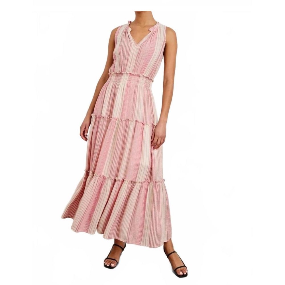 Rails Lou Lou Salerno NWT Pink Striped Maxi Dress